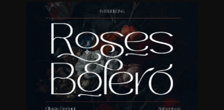 Roses Bolero Font Poster 1