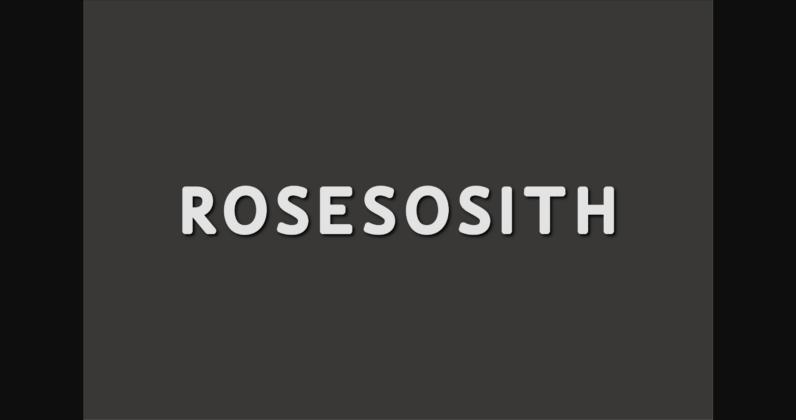 Rosesosith Font Poster 3