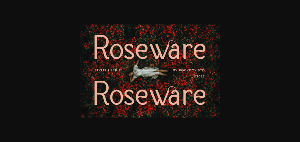 Roseware Font Poster 3