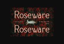 Roseware Font Poster 1
