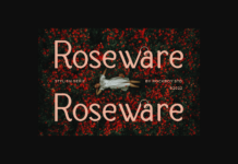 Roseware Font Roseware Font Poster 1
