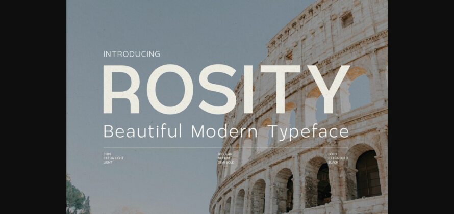 Rosity Font Poster 3