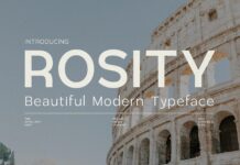 Rosity Font Poster 1