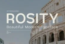 Rosity Font Rosity Font Poster 1