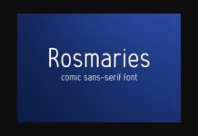 Rosmaries Font Poster 1