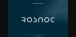 Rosnoc Font Poster 1