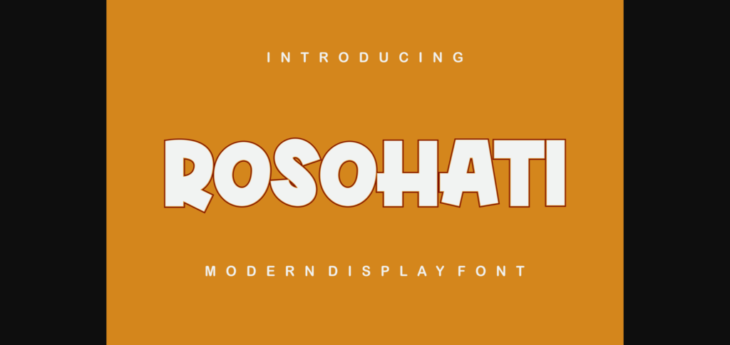 Rosohati Font Poster 3