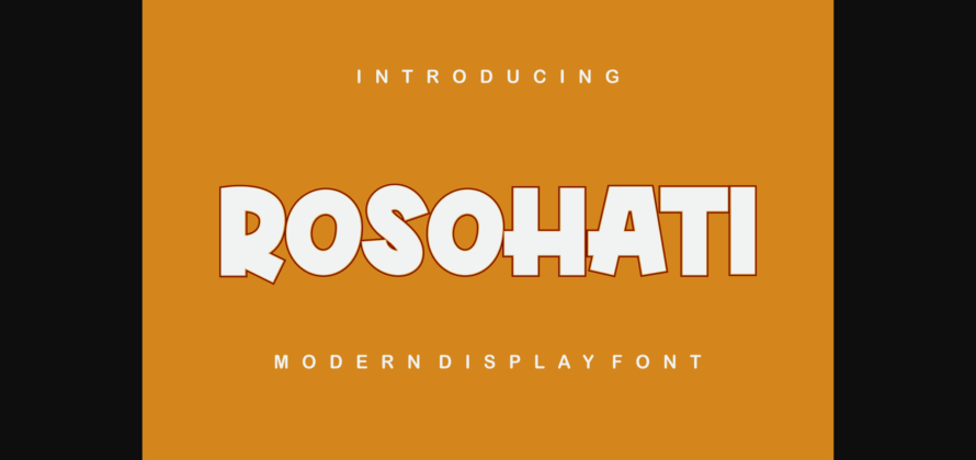 Rosohati Font Poster 3