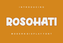 Rosohati Font Poster 1