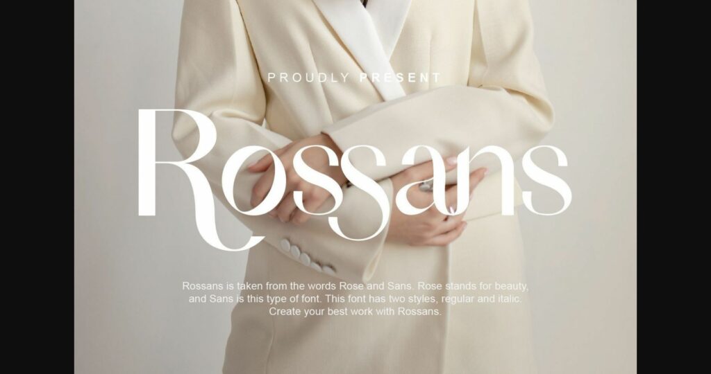 Rossans Font Poster 3