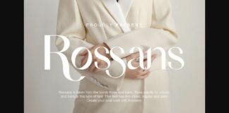 Rossans Font Poster 1