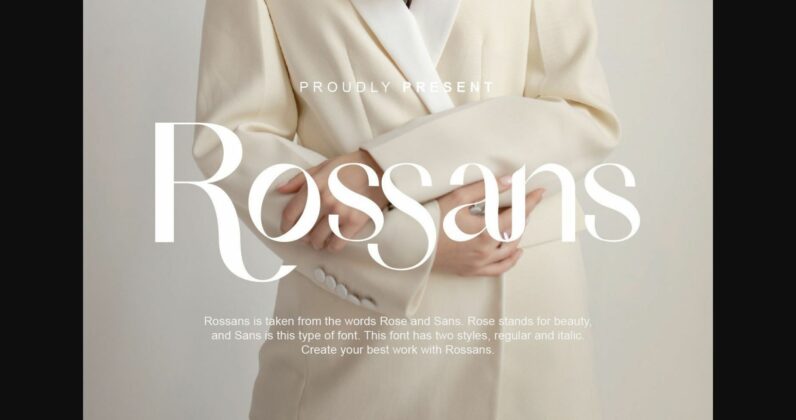 Rossans Font Poster 1