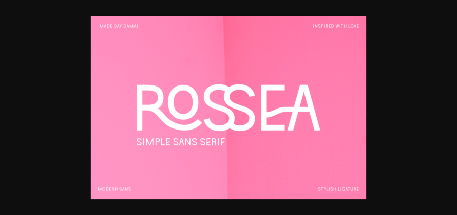 Rossea Font Poster 3