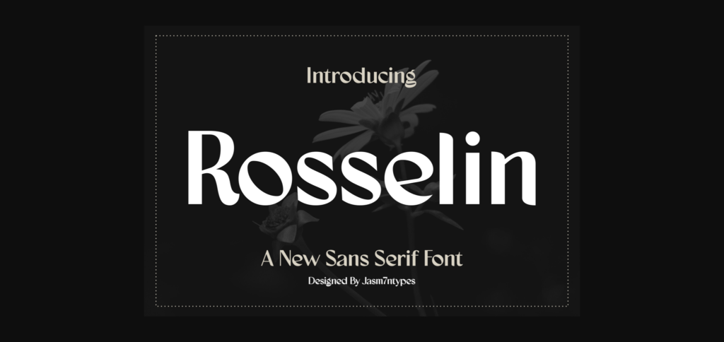 Rosselin Font Poster 1