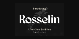 Rosselin Font Poster 1