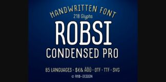Rossi Condensed Pro Font Poster 1