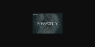 Rosspointy Font Poster 1