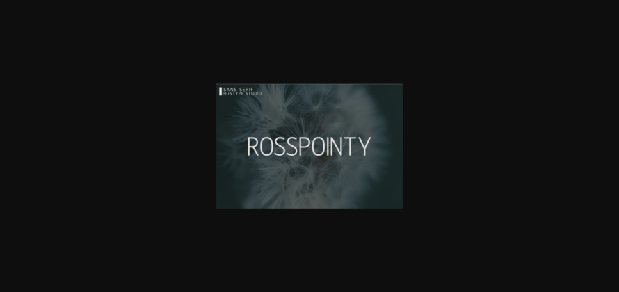 Rosspointy Font Poster 1