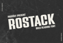Rostack Font Poster 1