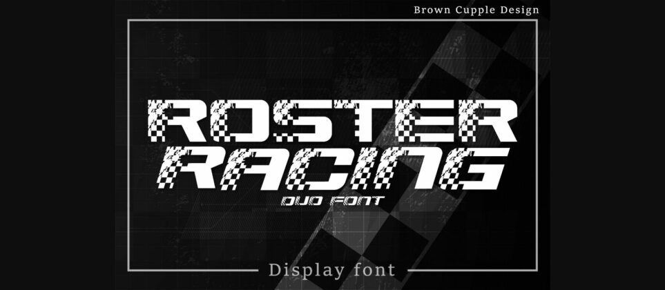 Roster Racing Font Poster 3