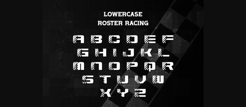 Roster Racing Font Poster 5