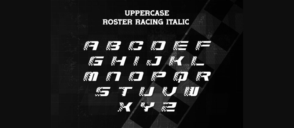 Roster Racing Font Poster 7