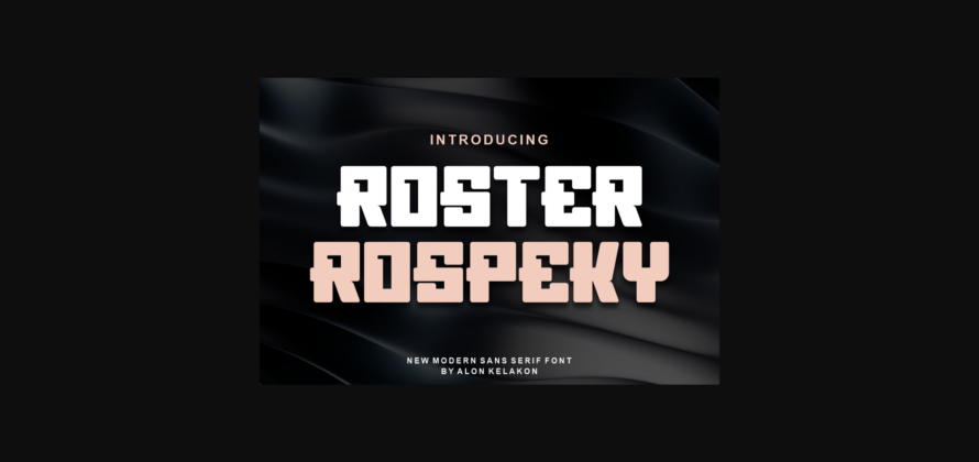 Roster Rospeky Font Poster 3