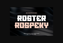 Roster Rospeky Font Poster 1