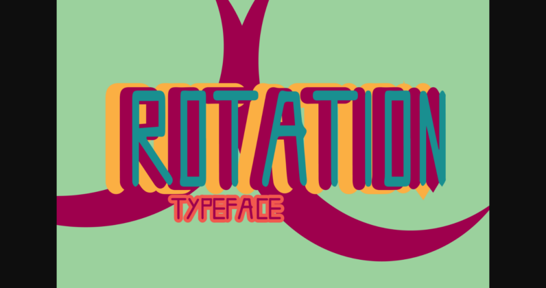 Rotation Font Poster 3