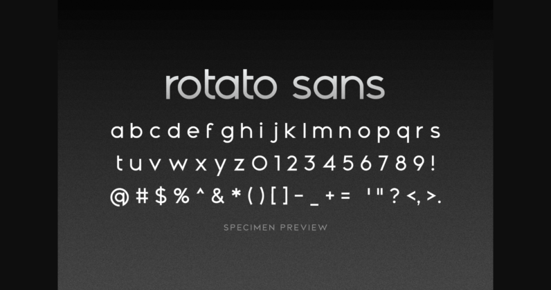 Rotato Font Poster 8