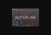 Roterline Font Poster 1