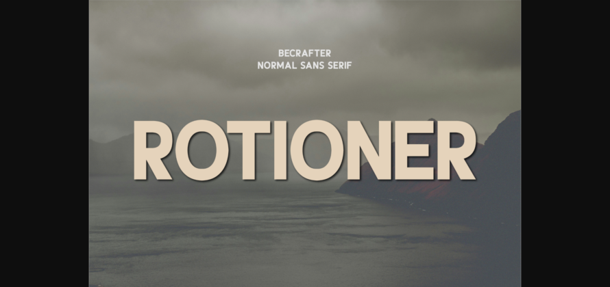 Rotioner Font Poster 3