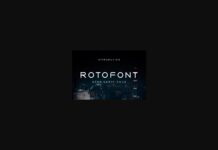 Roto Font Poster 1