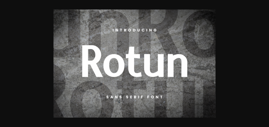 Rotun Font Poster 3