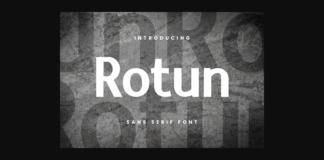 Rotun Font Poster 1