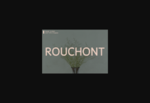 Rouchont Font Poster 1