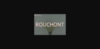 Rouchont Font Poster 1