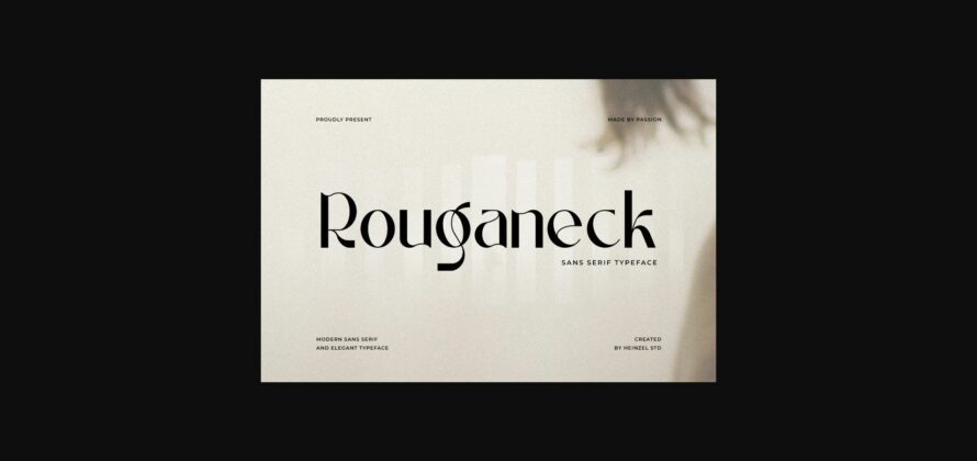 Rouganeck Font Poster 3