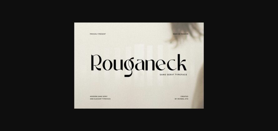 Rouganeck Font Poster 1