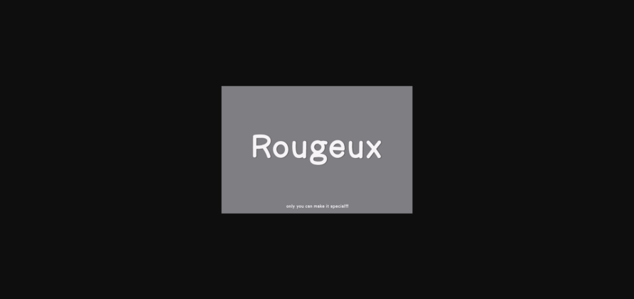 Rougeux Font Poster 3