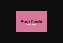 Rough Draught Font Poster 1