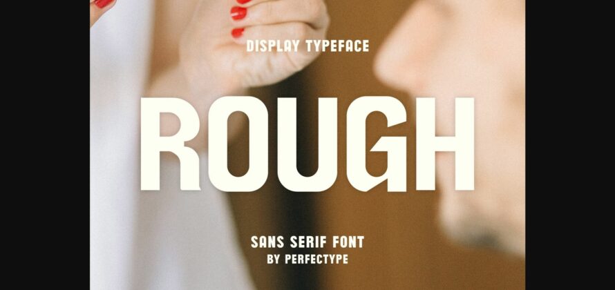 Rough Font Poster 3