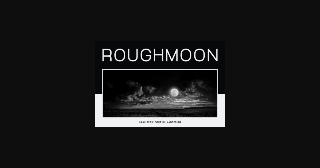 Roughmoon Font Poster 3