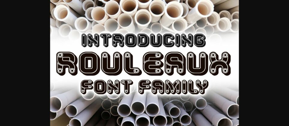 Rouleaux Font Poster 3