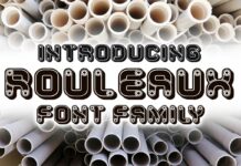 Rouleaux Font Poster 1