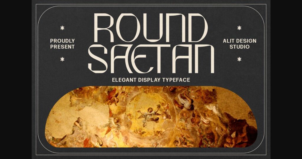 Round Saetan Font Poster 3