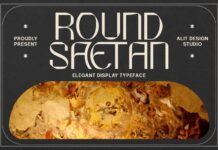 Round Saetan Font Poster 1