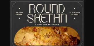 Round Saetan Font Poster 1