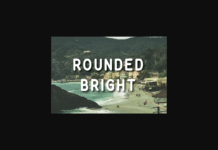 Rounded Bright Font Poster 1