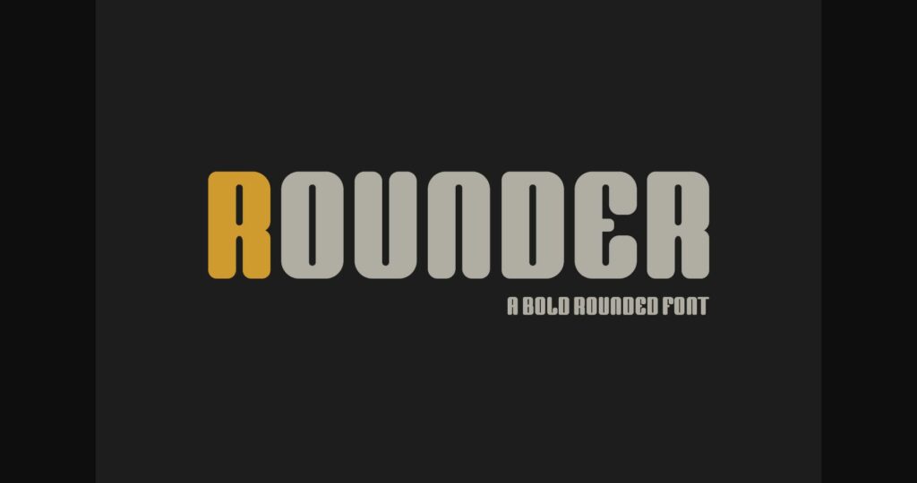 Rounder Font Poster 3